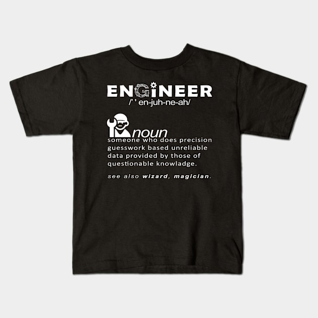 i am engineer noun Kids T-Shirt by zopandah